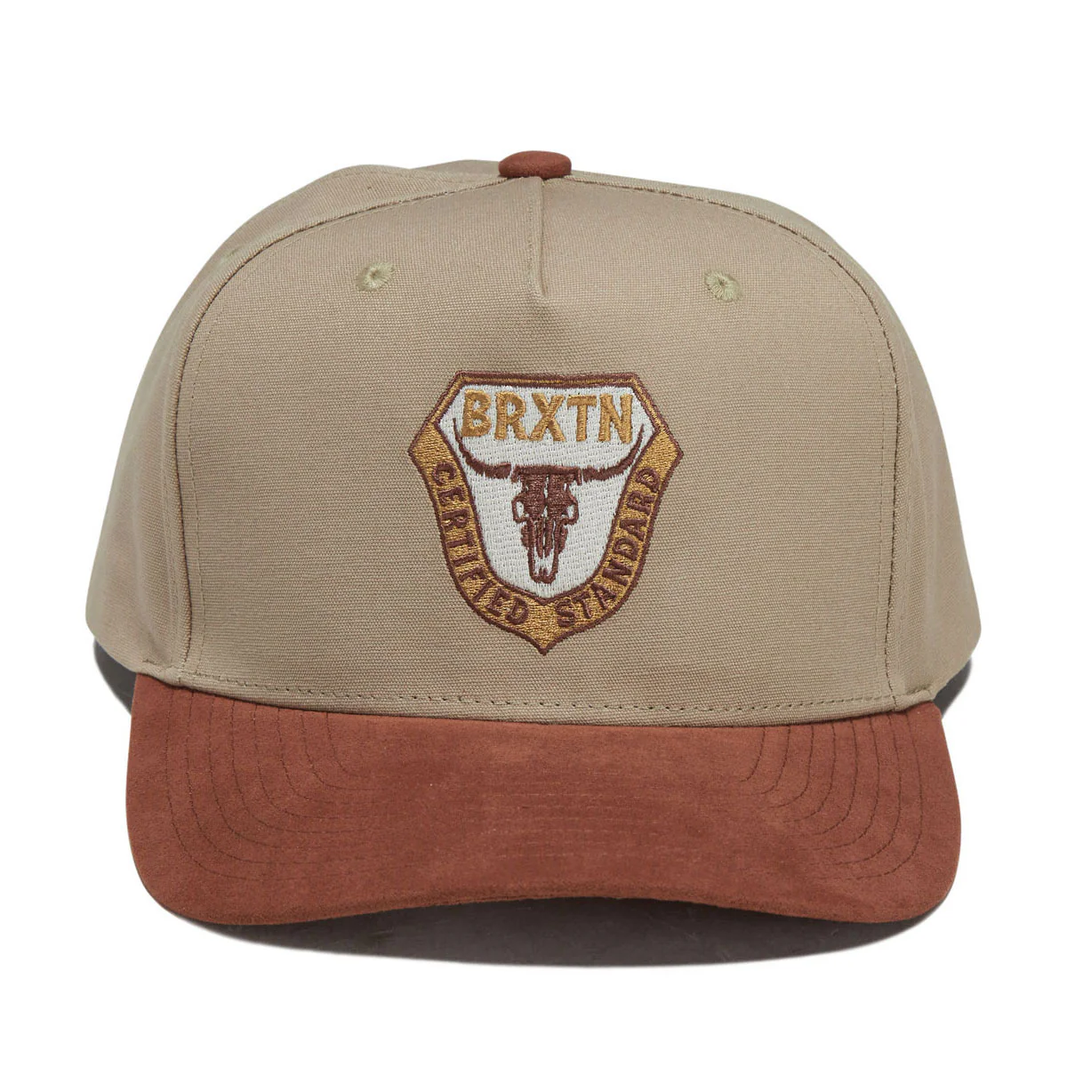 Brixton Fraser Snapback Hat - Olive Stone - Image 5