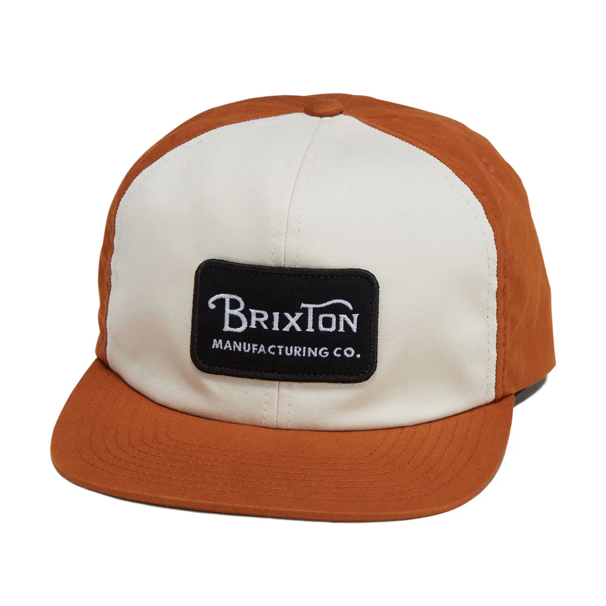 Brixton Grade Snapback Hat - Whitecap/Caramel