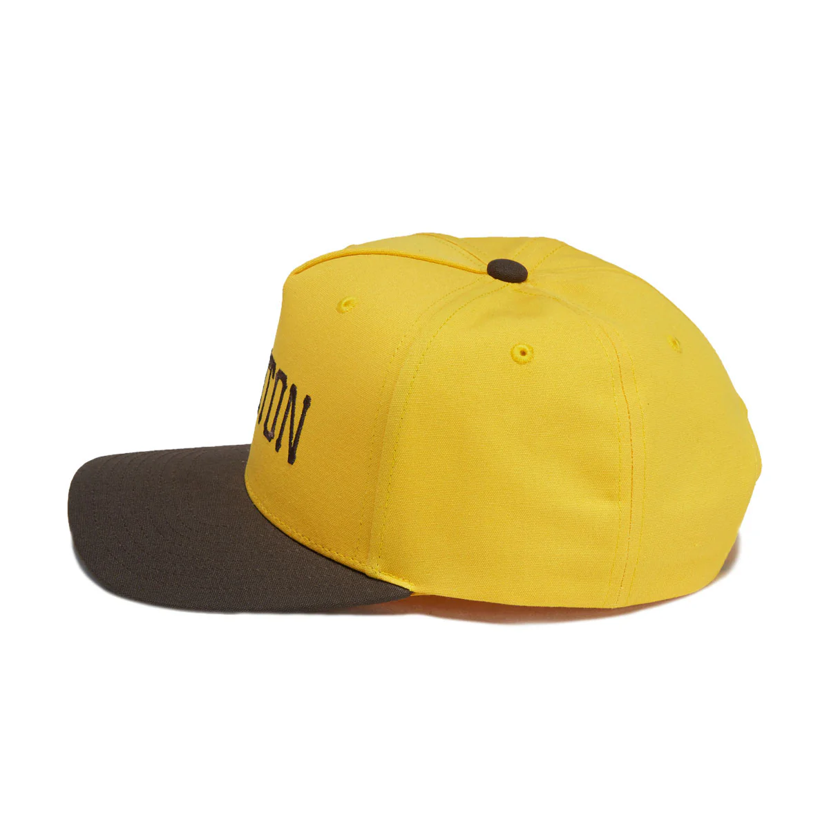 Brixton Homerun Snapback Hat - Golden Hour/Walnut Brown - Image 3