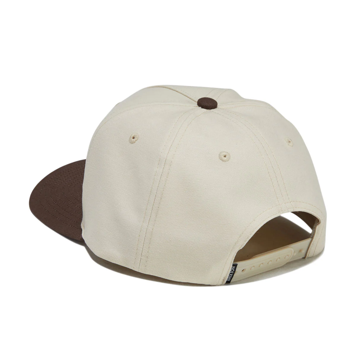 Brixton Leisure Snapback Hat - Khaki/Coco - Image 2