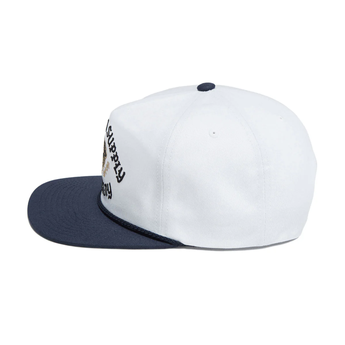 Brixton Morado Mp Snapback Hat - Midnight Blue/White - Image 4