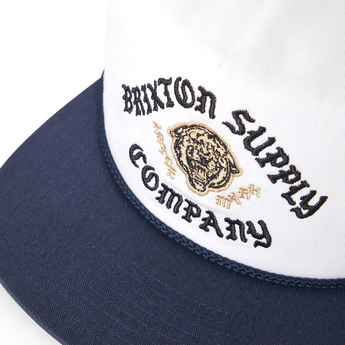 Brixton Morado Mp Snapback Hat - Midnight Blue/White - Image 7