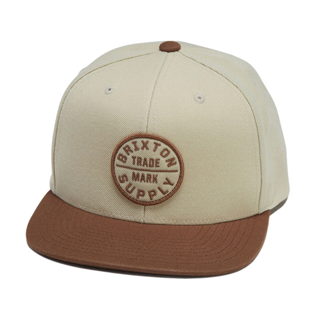 Brixton Oath III Snapback Hat - Khaki/Caramel
