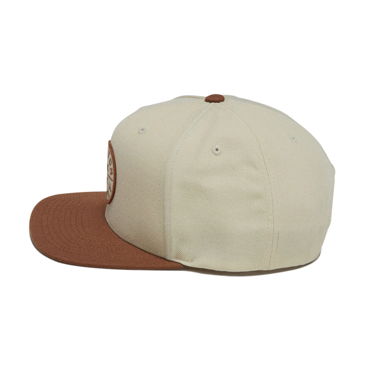 Brixton Oath III Snapback Hat - Khaki/Caramel - Image 3
