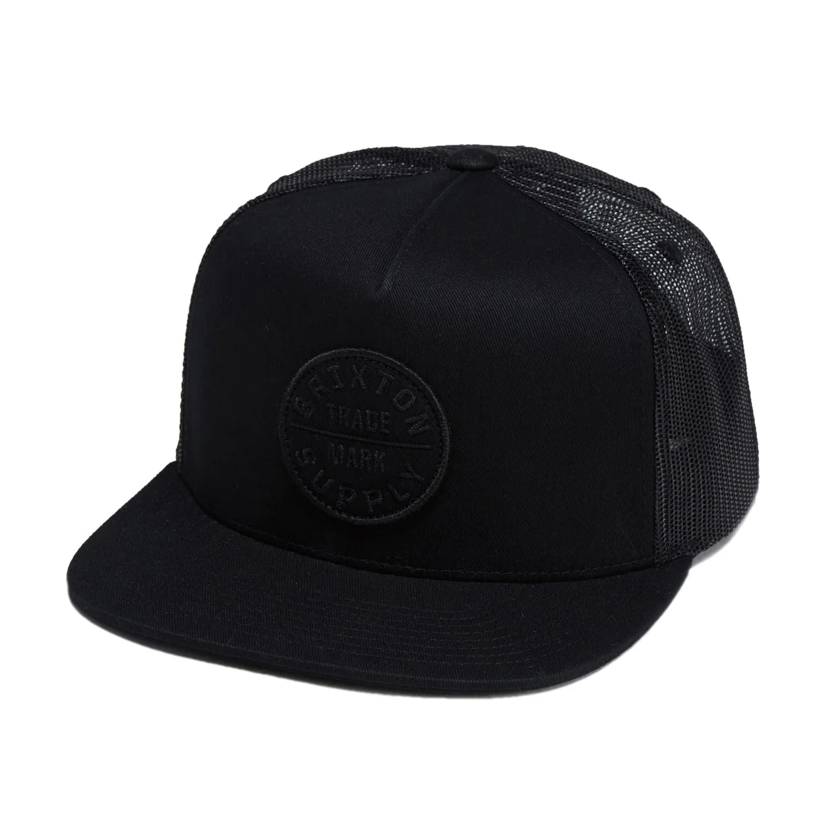 Brixton Oath Mp Trucker Hat - Black/Black/Black