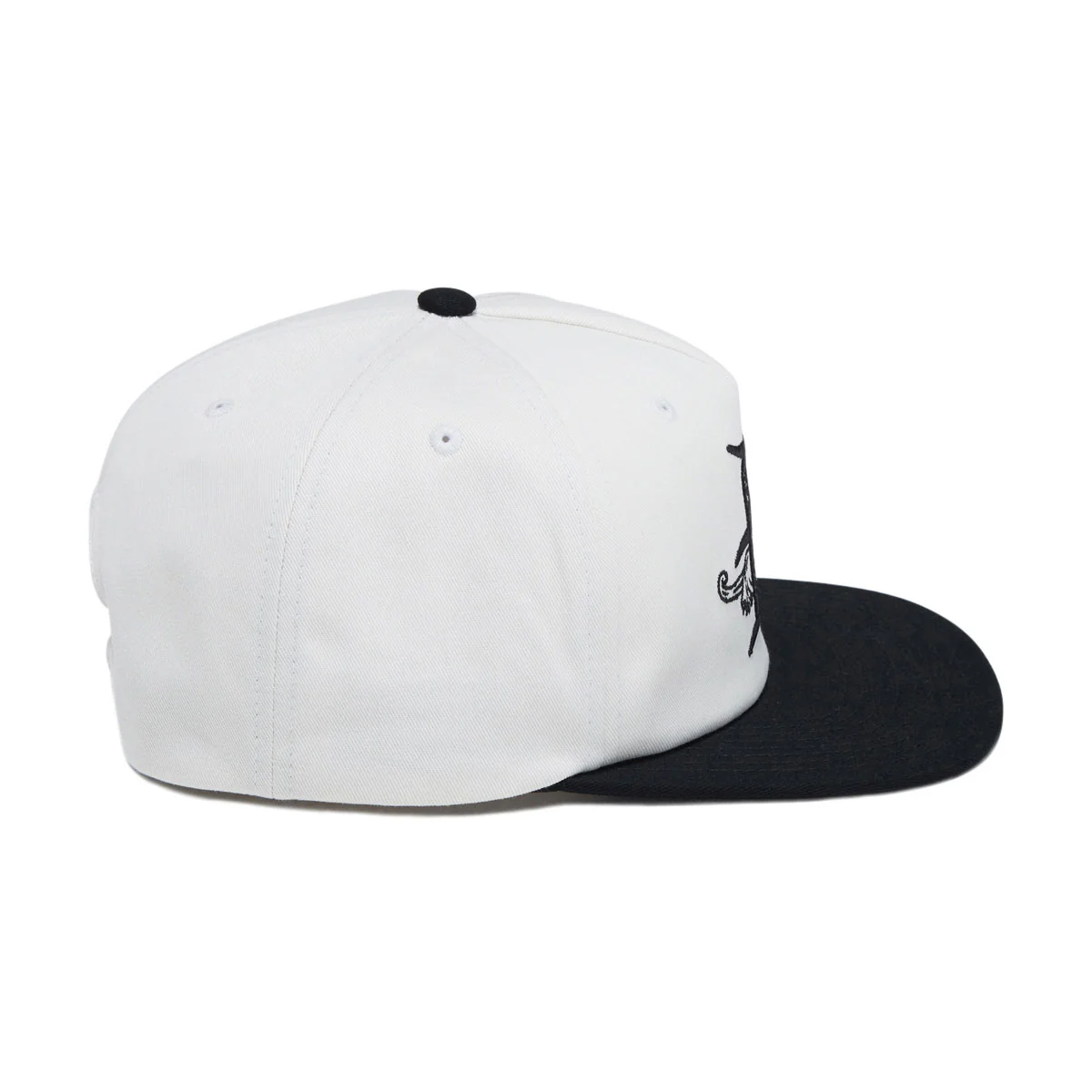 Brixton Predator MP Snapback Hat - Off White/Black - Image 3