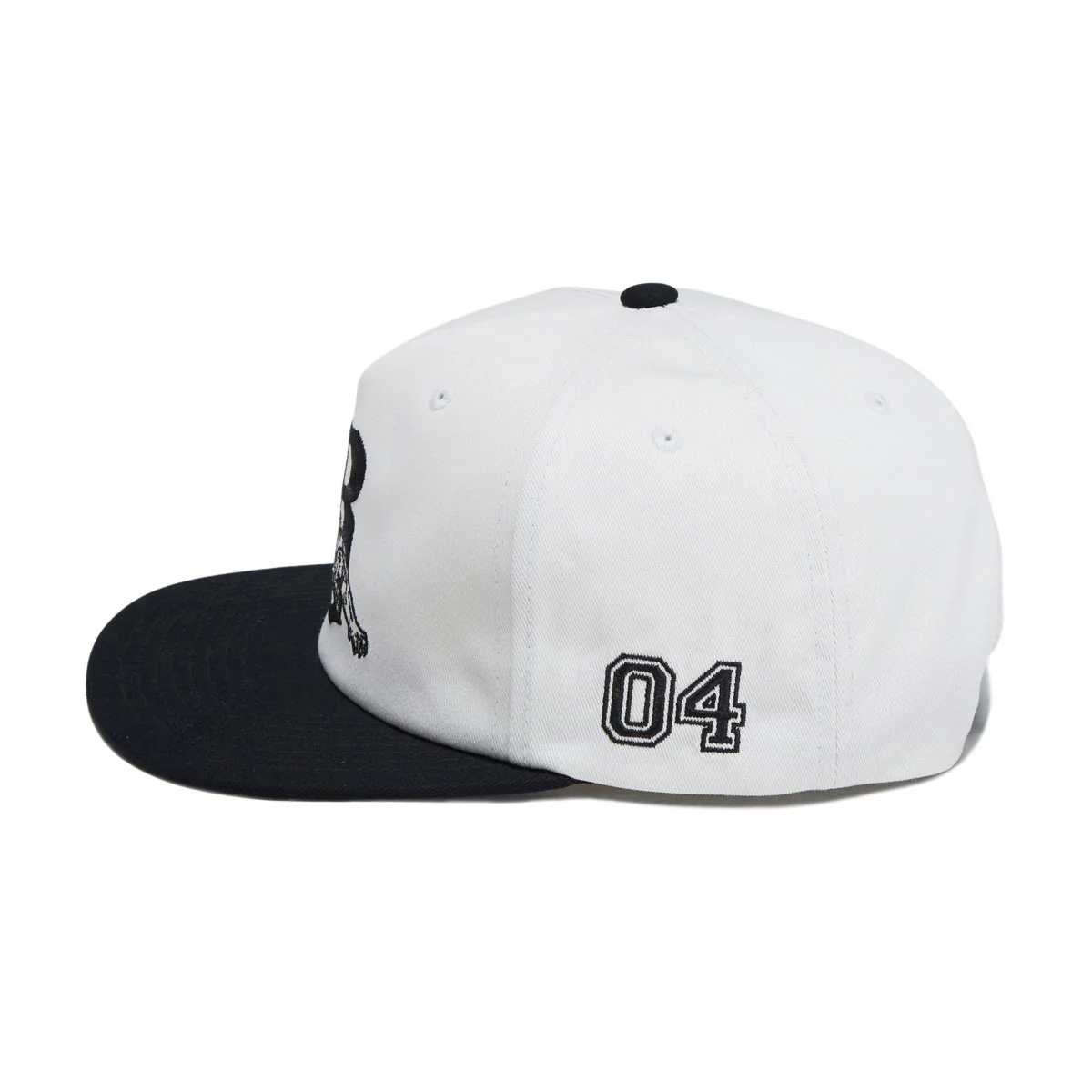Brixton Predator MP Snapback Hat - Off White/Black - Image 4