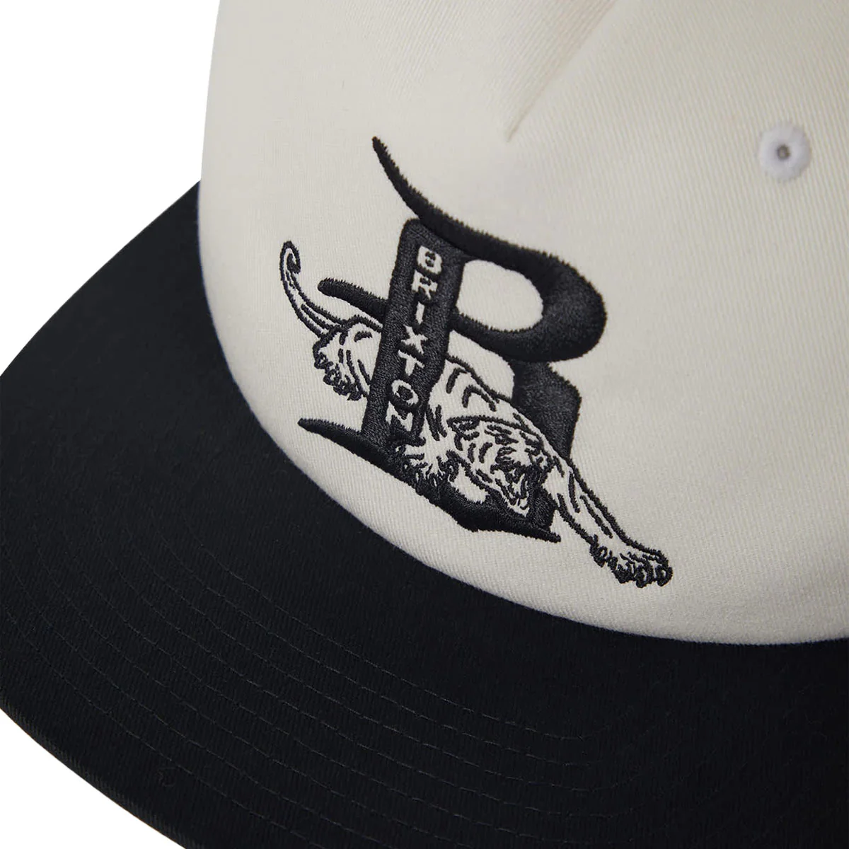 Brixton Predator MP Snapback Hat - Off White/Black - Image 6