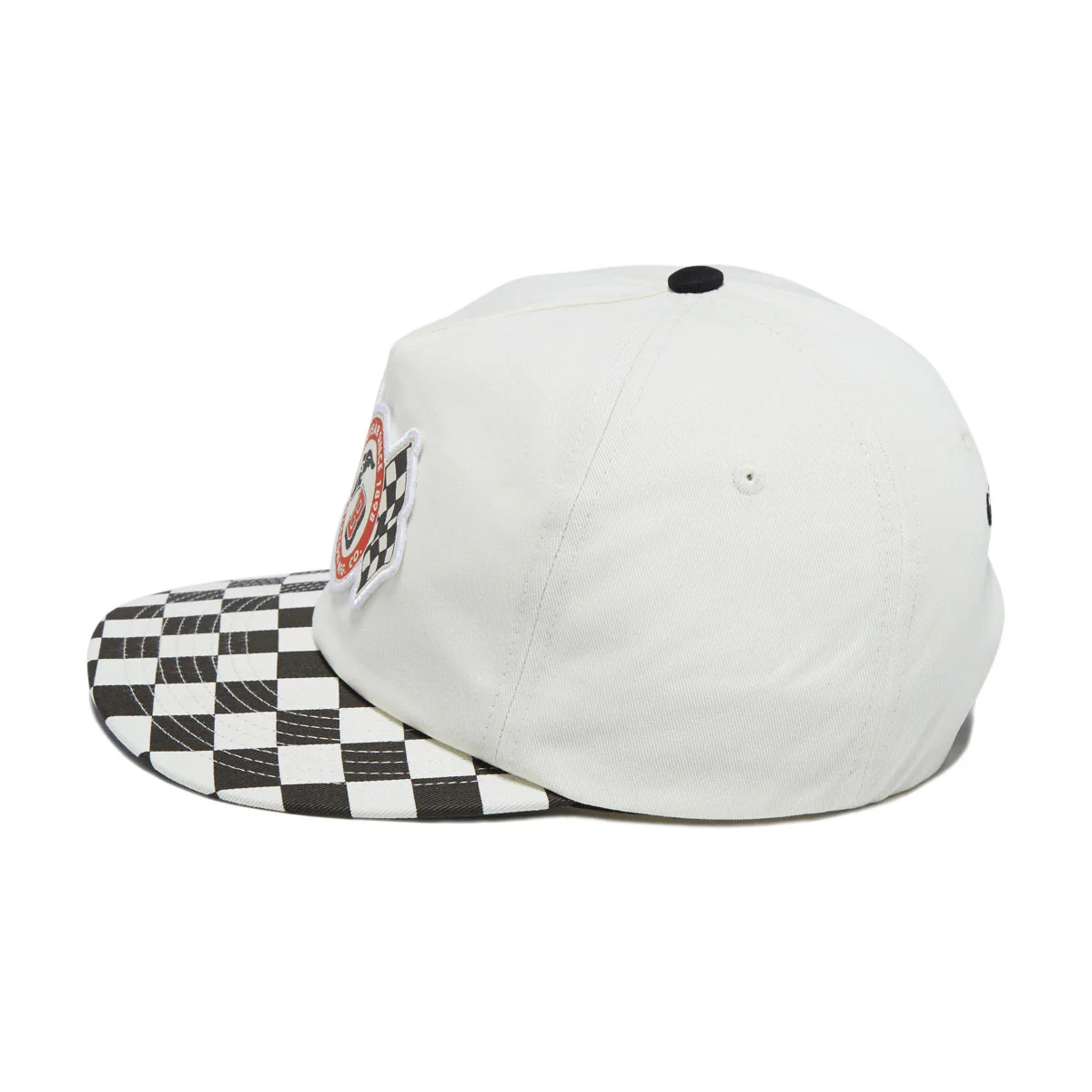 Brixton x Goodyear Speedway HP Snapback Hat - Off White - Image 4
