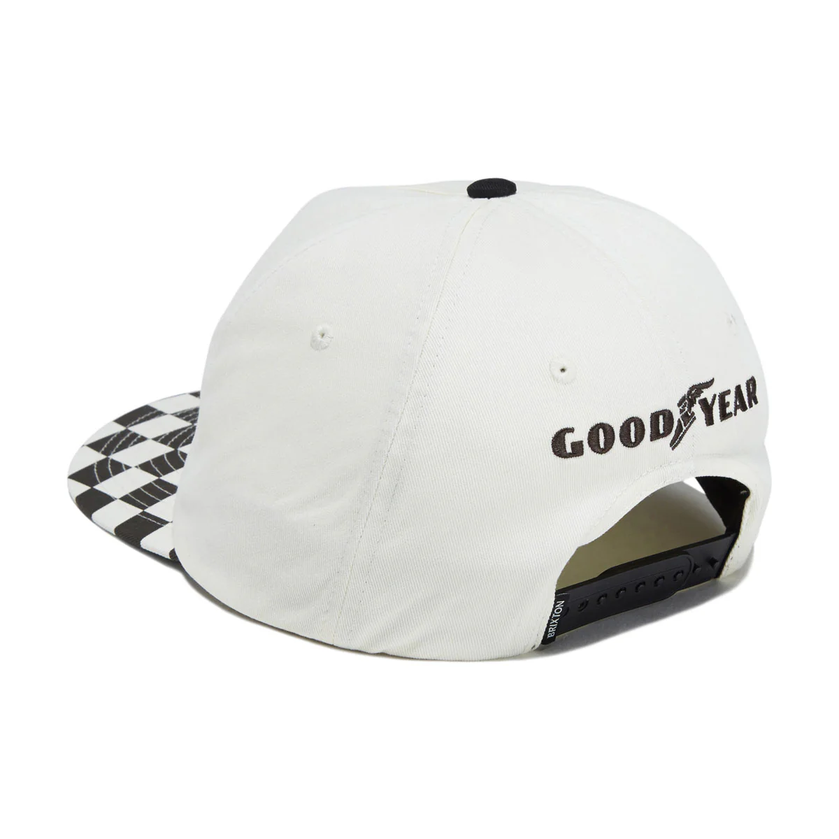 Brixton x Goodyear Speedway HP Snapback Hat - Off White - Image 7