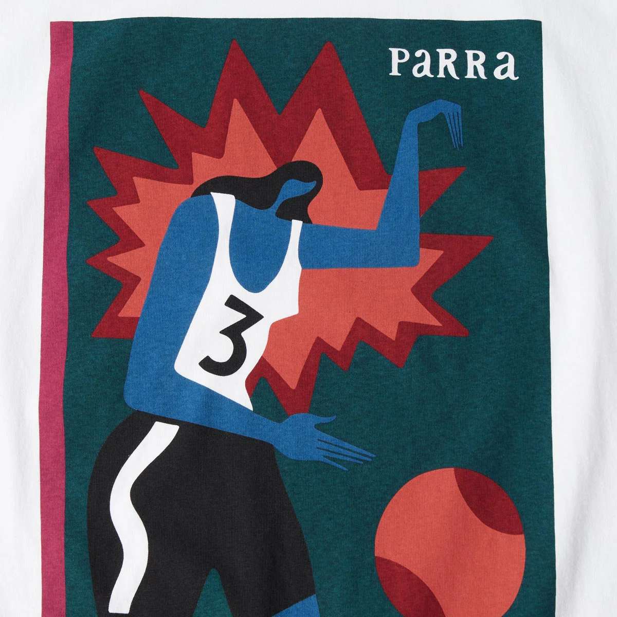 By Parra Baseketball T-Shirt - White - Image 2