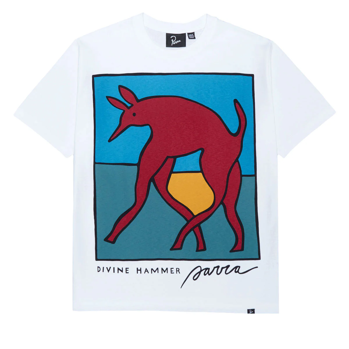 By Parra Bear Dog Hammer T-Shirt - White