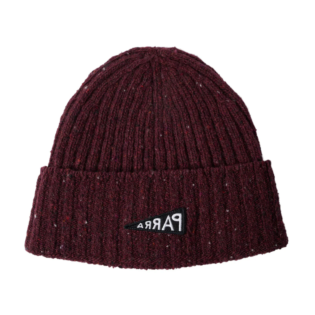 By Parra Reversed Flag Beanie - Dark Burgundy