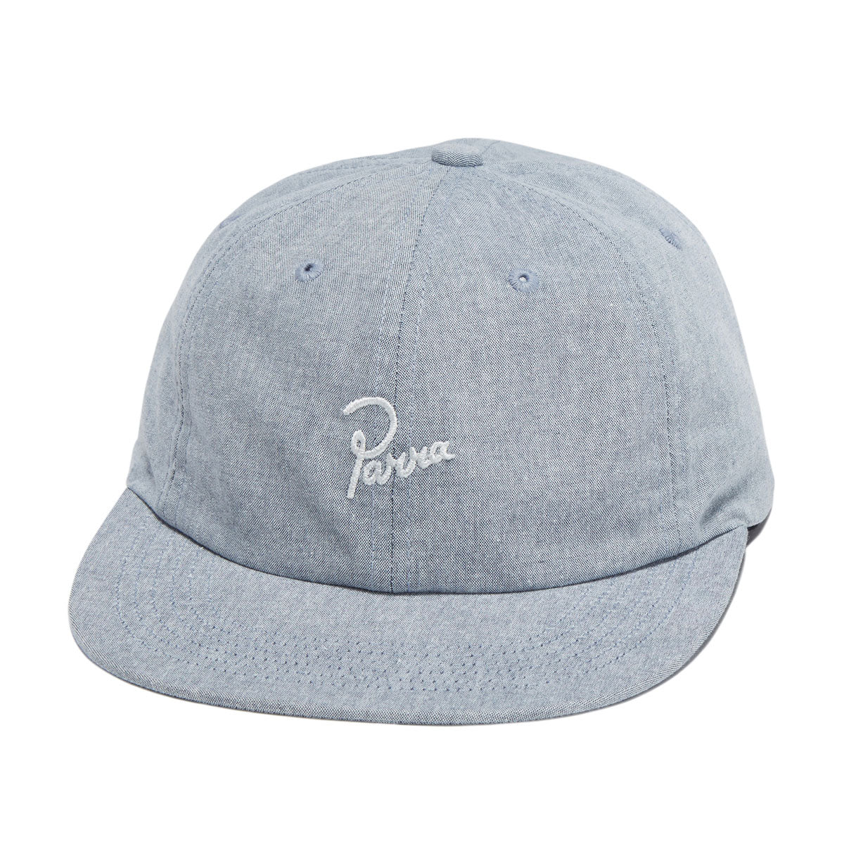 By Parra Signature 6 Panel Hat - Blue Chambrey