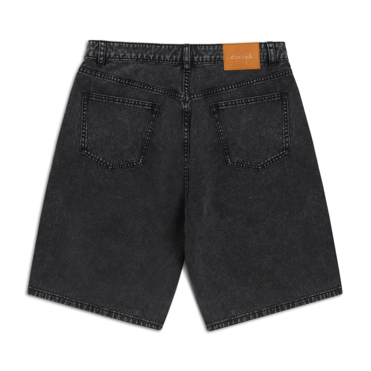 CCS 97 Star Denim Shorts - Acid Wash Black - Image 2