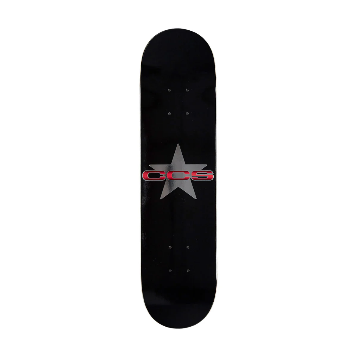 CCS 97 Star Mini Skateboard Deck - Silver/Red