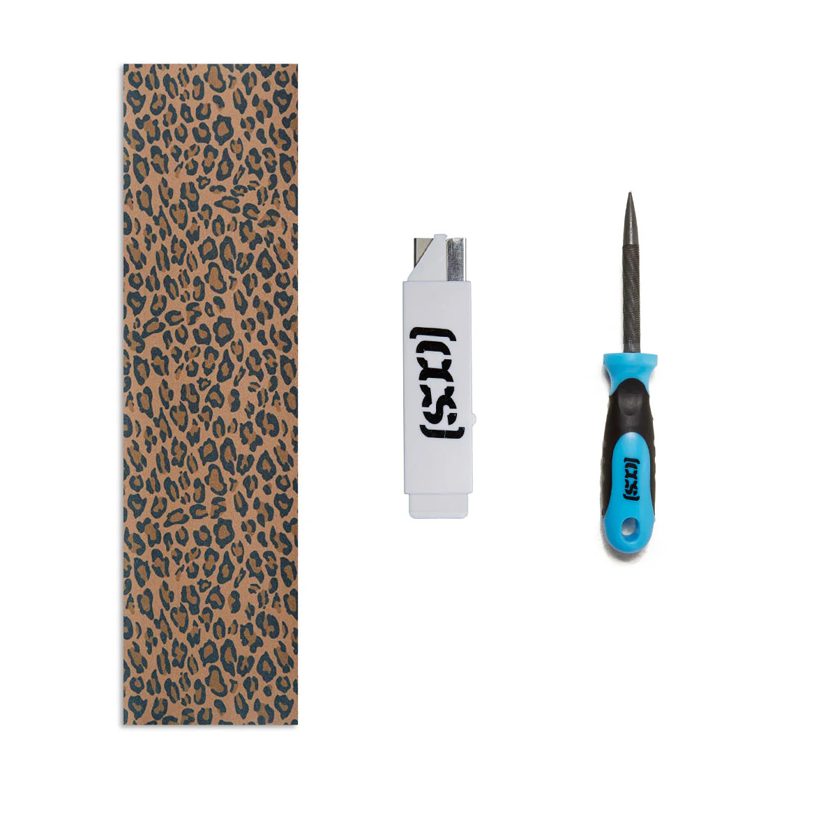 CCS All In One Grip Tape Skate Bundle - Leopard Brown
