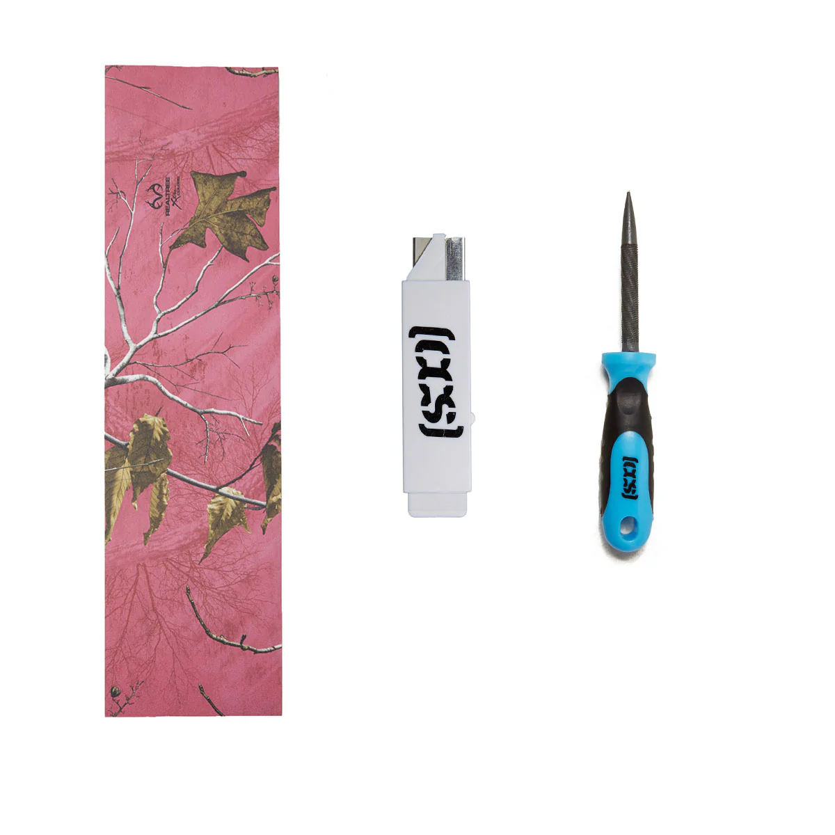 CCS All In One Grip Tape Skate Bundle - Realtree Paradise Pink
