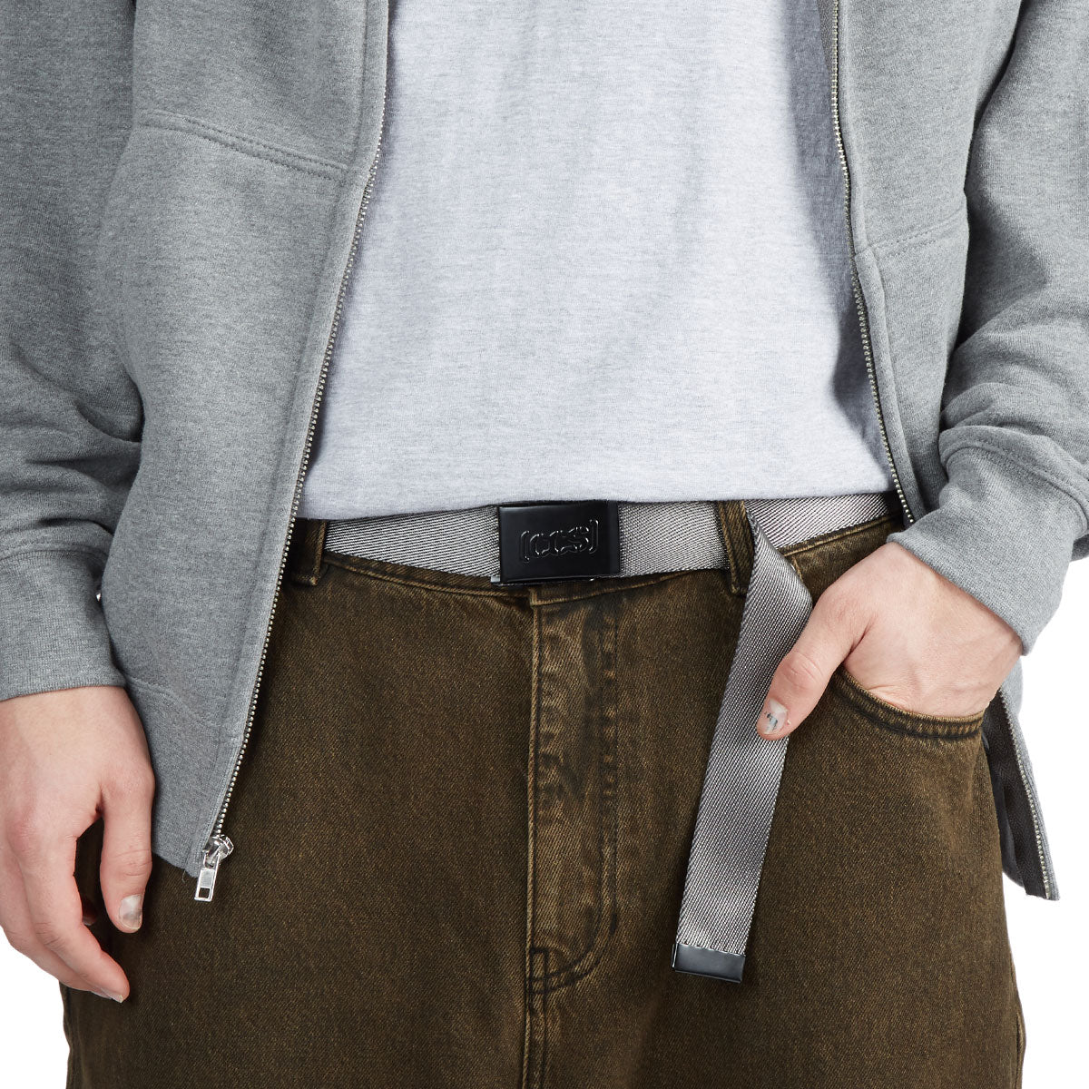 CCS Black Logo Buckle Belt - Olive - Image 5