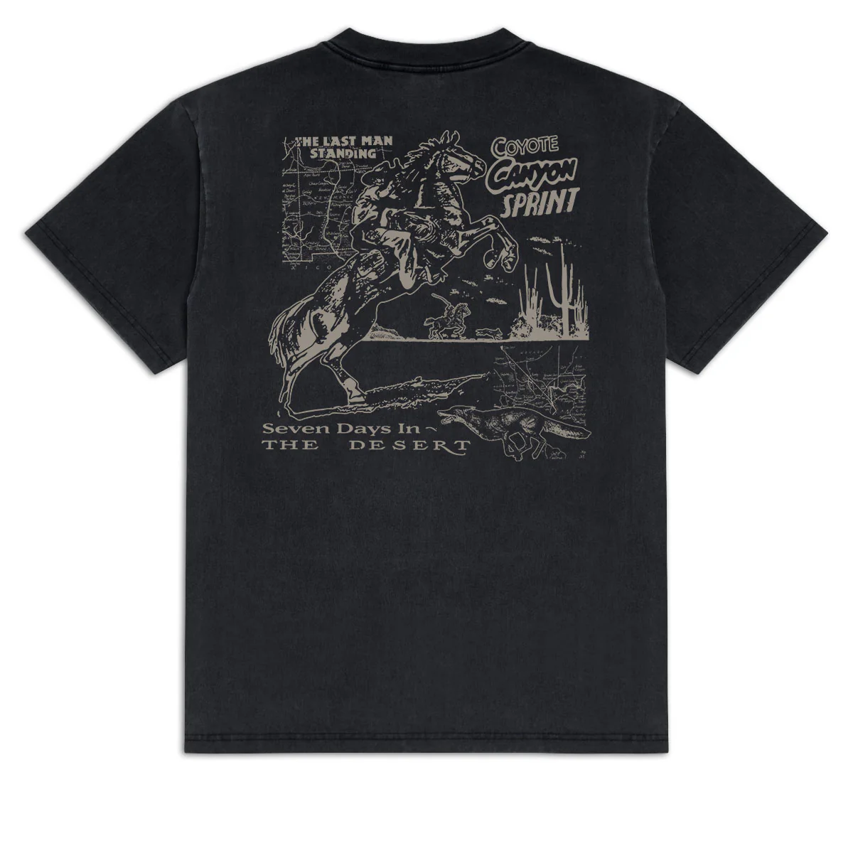 CCS Bootleg Coyote Canyon Sprint T-Shirt - Vintage Black - MD