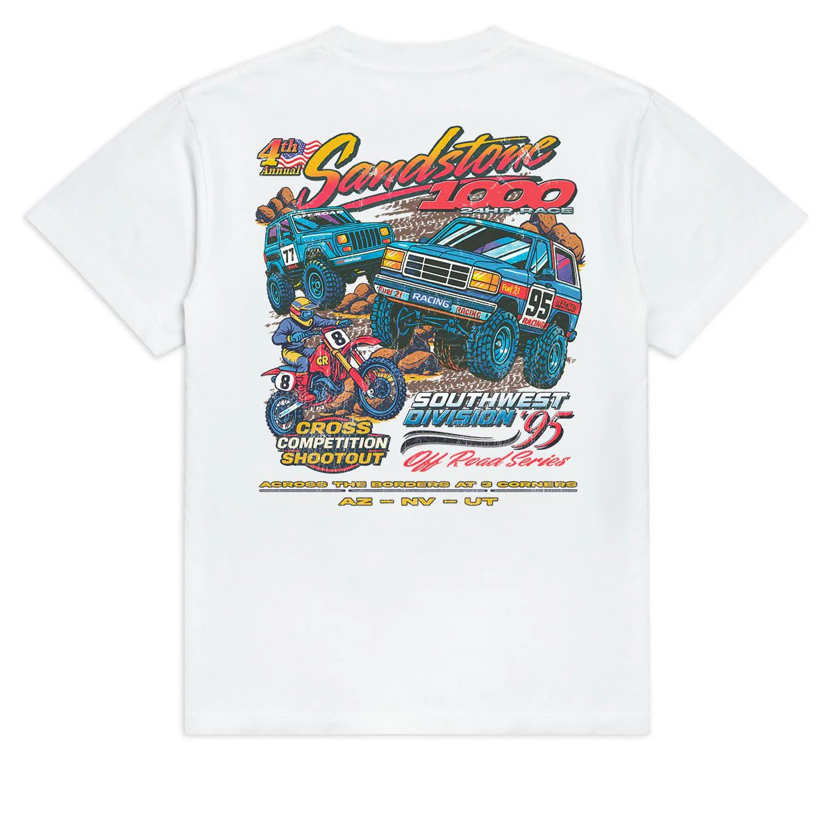 CCS Bootleg Cross Competition Shootout T-Shirt - White - MD