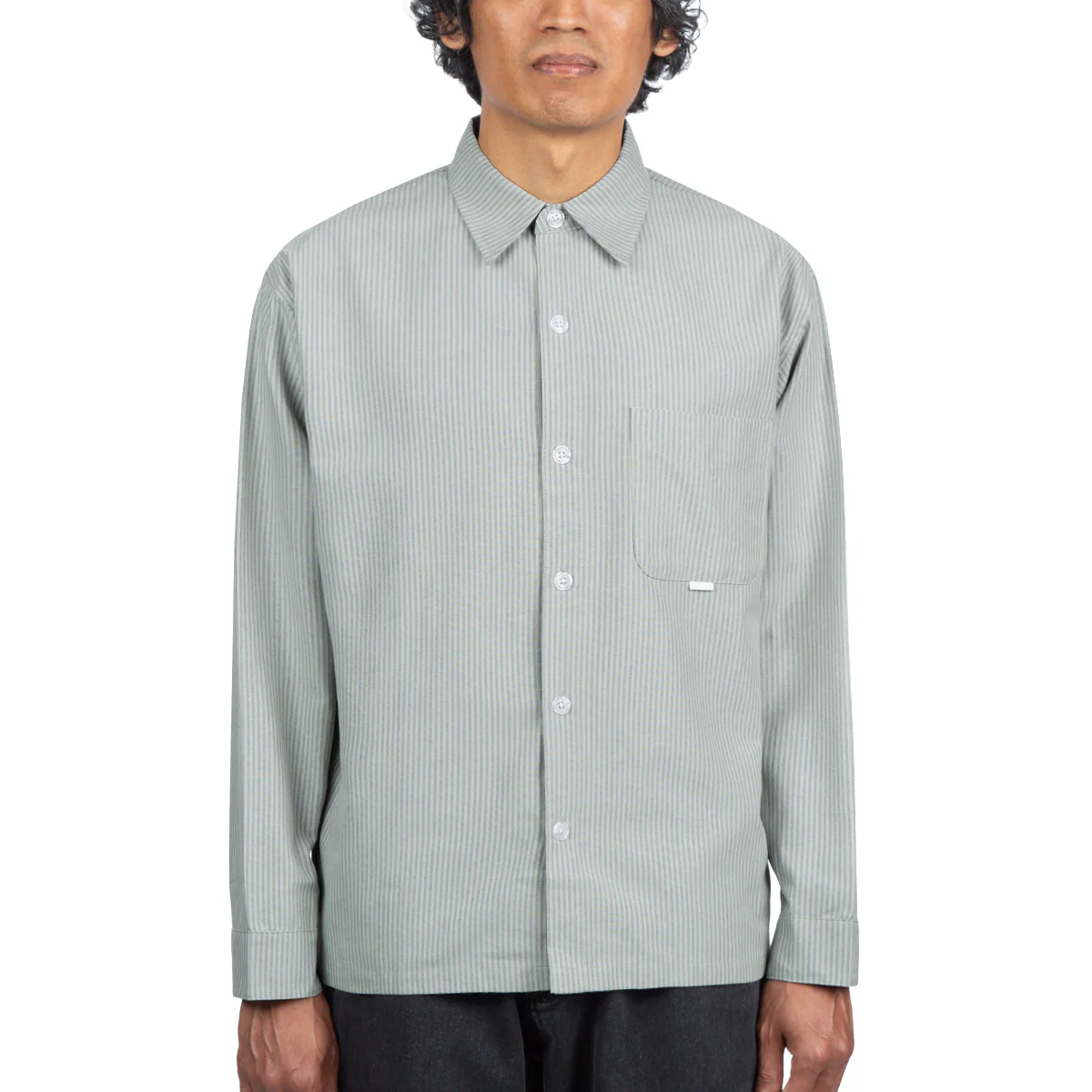 CCS Box Oxford Shirt - Green Stripe