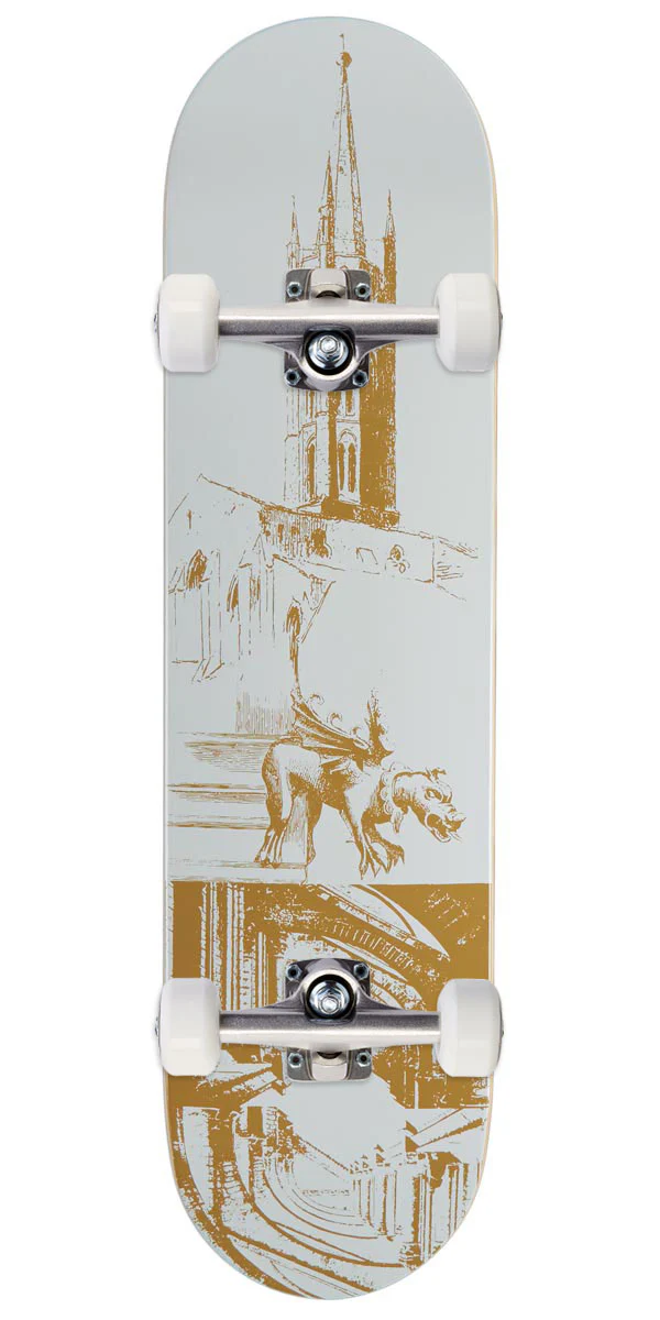CCS Cathedral Skateboard Complete - White - 7.75"