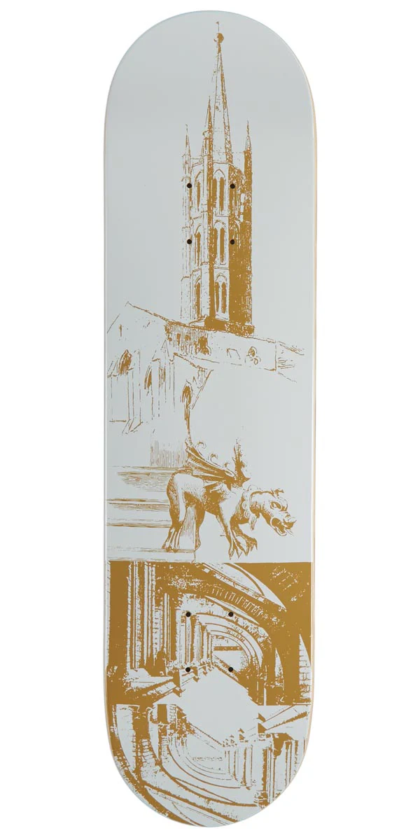 CCS Cathedral Skateboard Deck - White - 8.25"