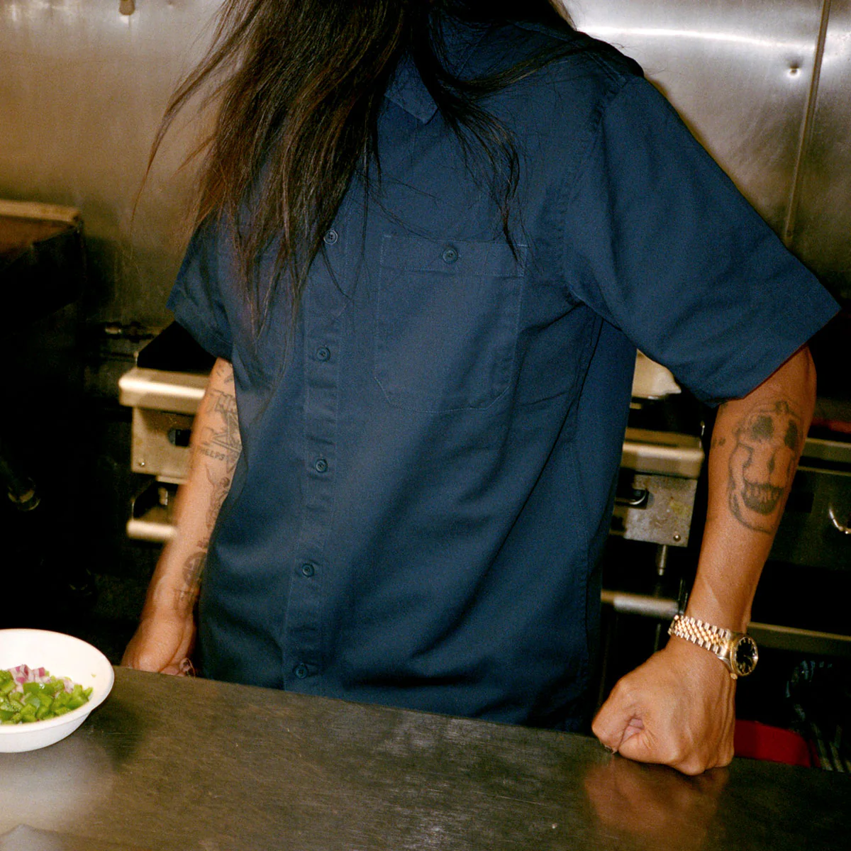CCS Heavy Cotton Work Shirt - Navy - Image 3