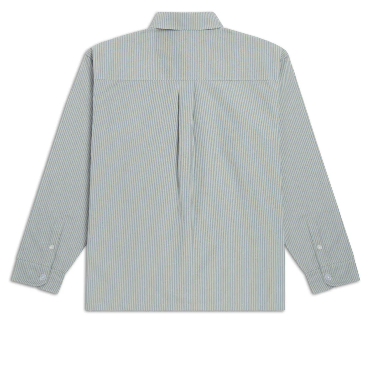 CCS Custom Embroidered Box Oxford Shirt - Green Stripe - Image 2