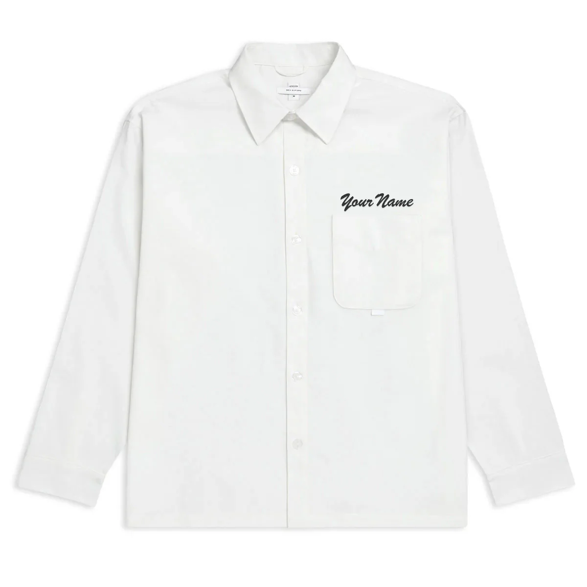 CCS Custom Embroidered Box Oxford Shirt - White