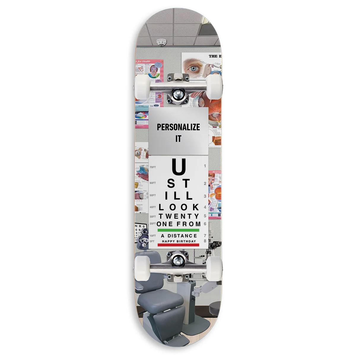 CCS Customs Birthday Skateboard Complete - Eye Test