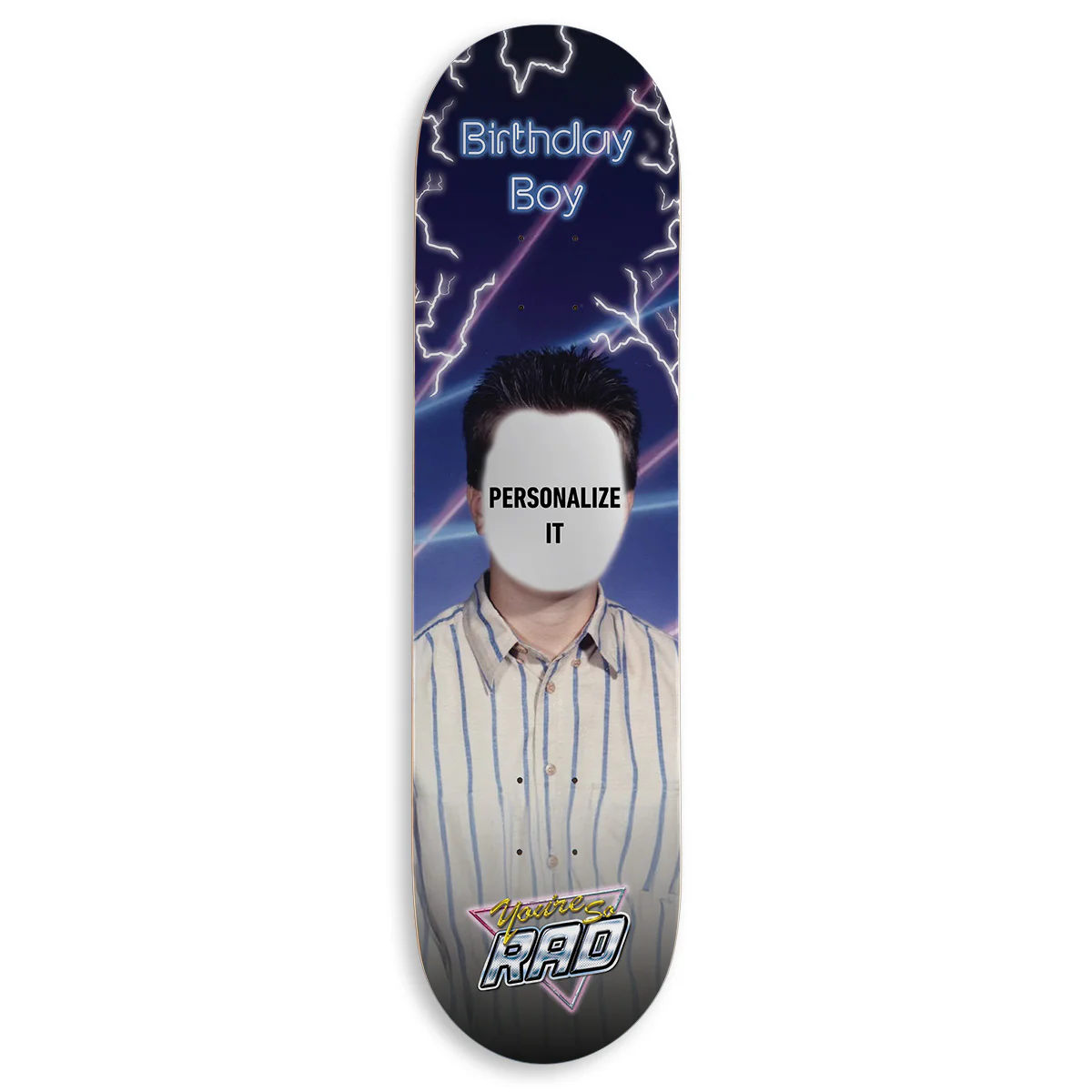 CCS Customs Birthday Skateboard Deck - School Photo Boy