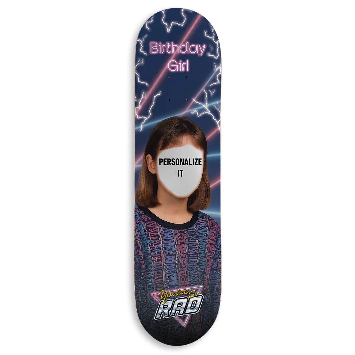 CCS Customs Birthday Skateboard Deck - School Photo Girl - 7.75"