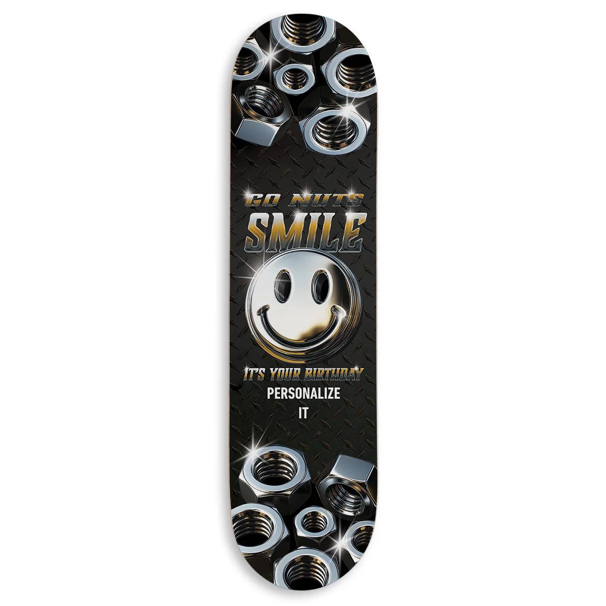 CCS Customs Birthday Skateboard Deck - Smile If Your Name Is