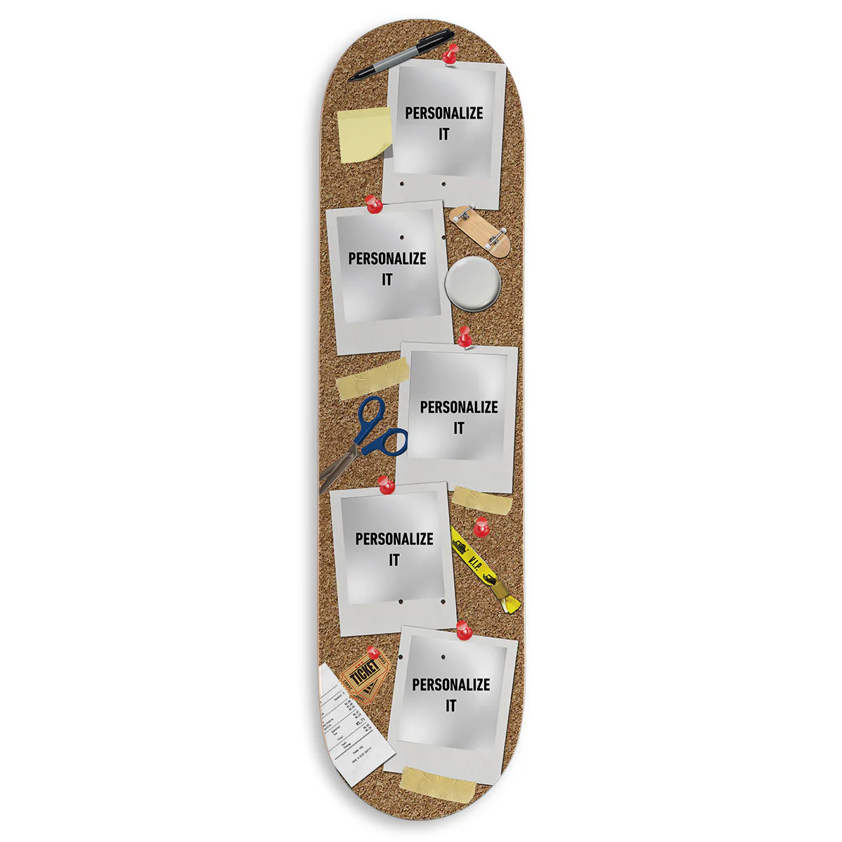 CCS Customs Photo Moments Skateboard Deck - Corkboard