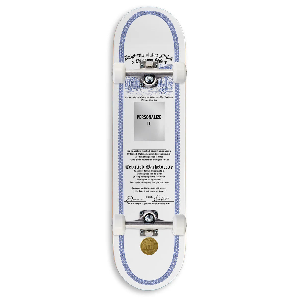 CCS Customs Together Skateboard Complete - Bachelorette Certificate - 8.125"