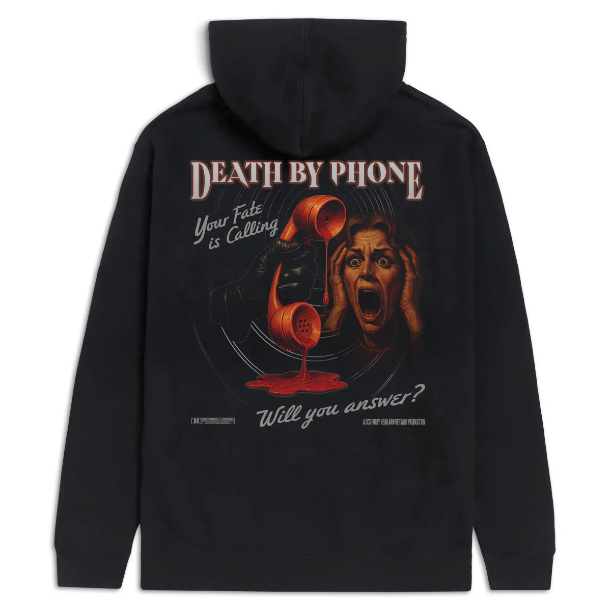 CCS Death by Phone Hoodie - Vintage Black - MD