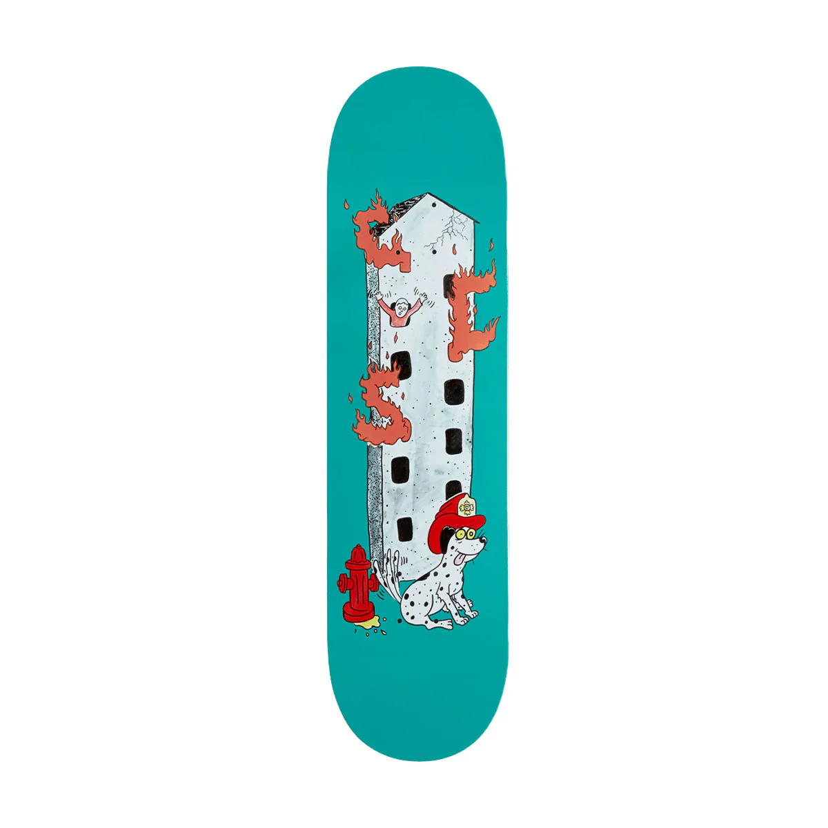 CCS Fireman Mini Skateboard Deck - Teal