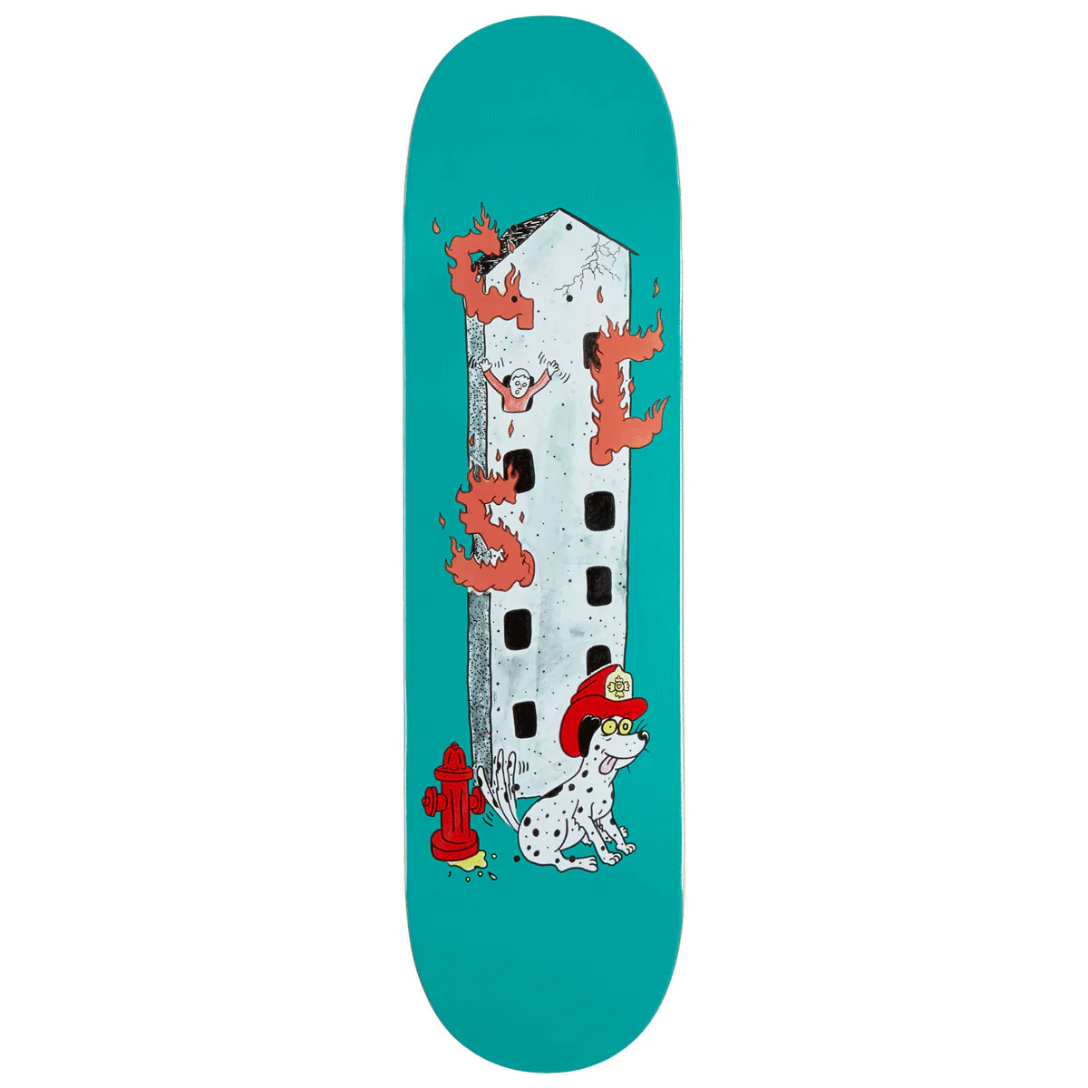 CCS Fireman Skateboard Deck - Teal - 7.50"