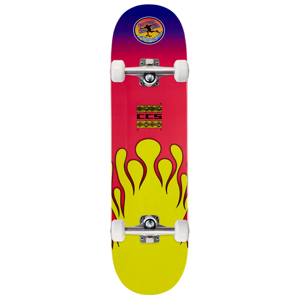 CCS Flame Surfer Skateboard Complete - Multi