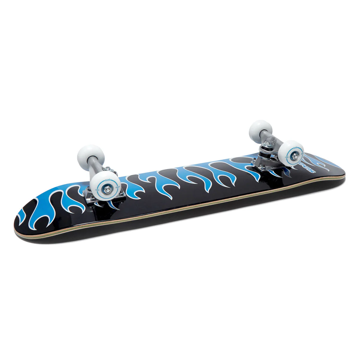 CCS Flames Mini Skateboard Complete - Black/Blue - Image 5