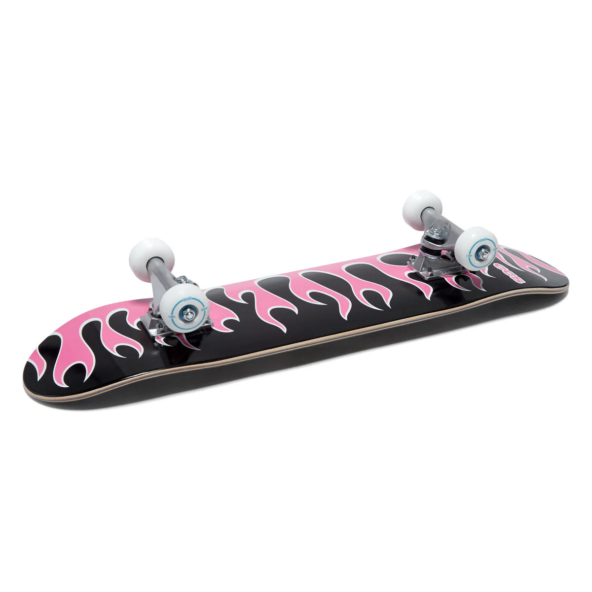 CCS Flames Mini Skateboard Complete - Black/Pink - Image 5