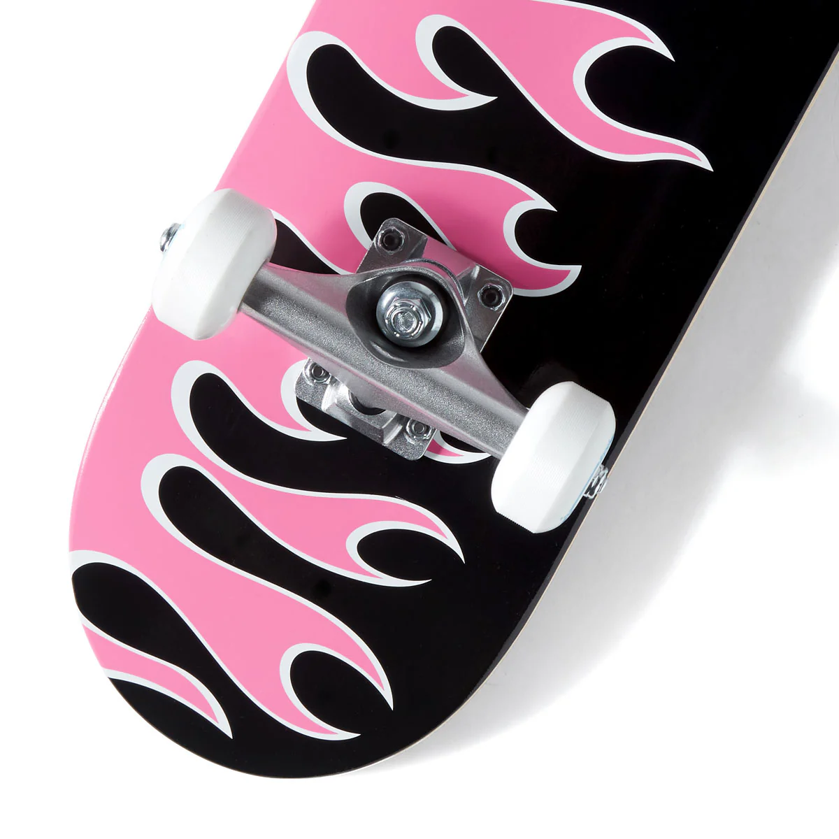 CCS Flames Mini Skateboard Complete - Black/Pink - Image 8
