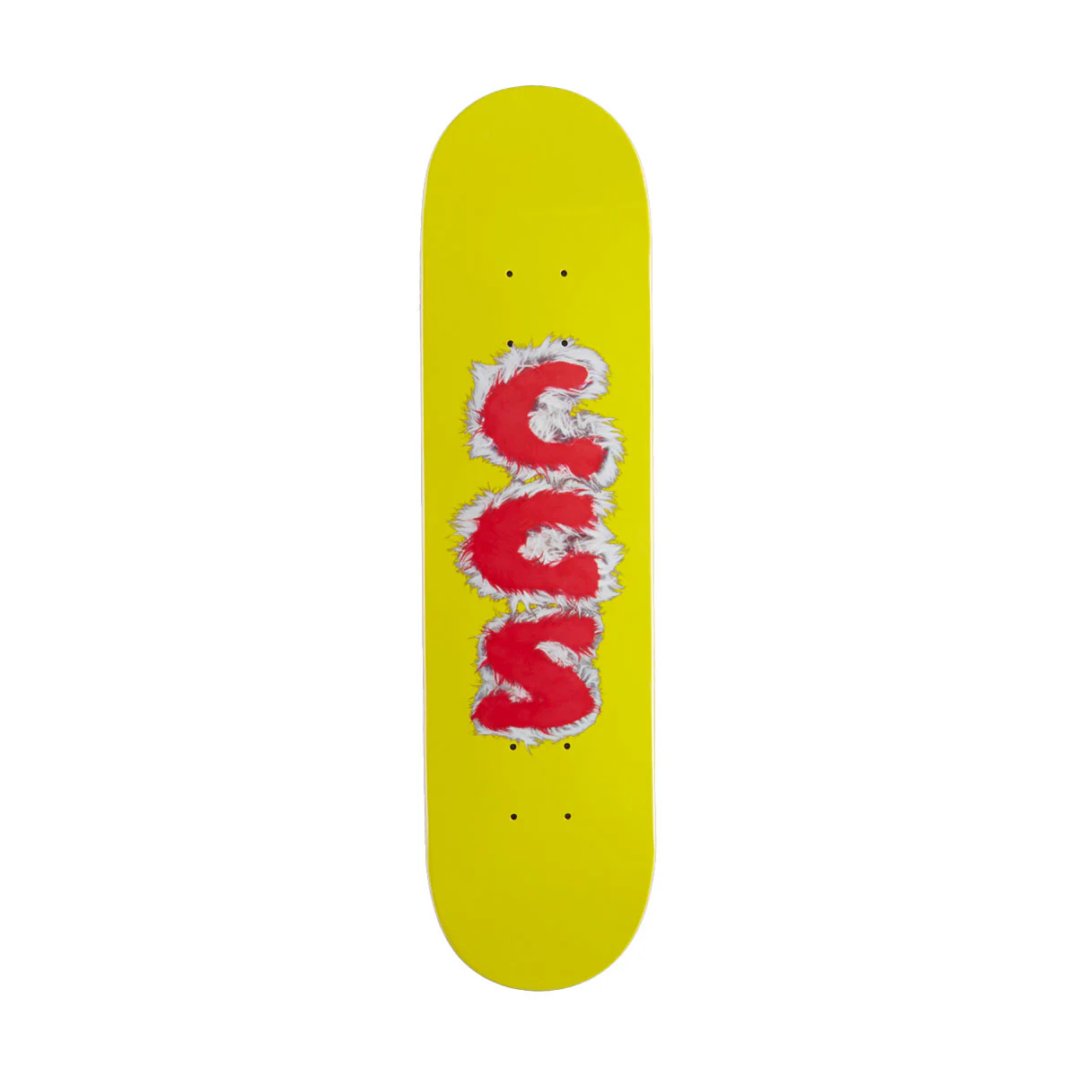 CCS Furry Letters Mini Skateboard Deck - Yellow