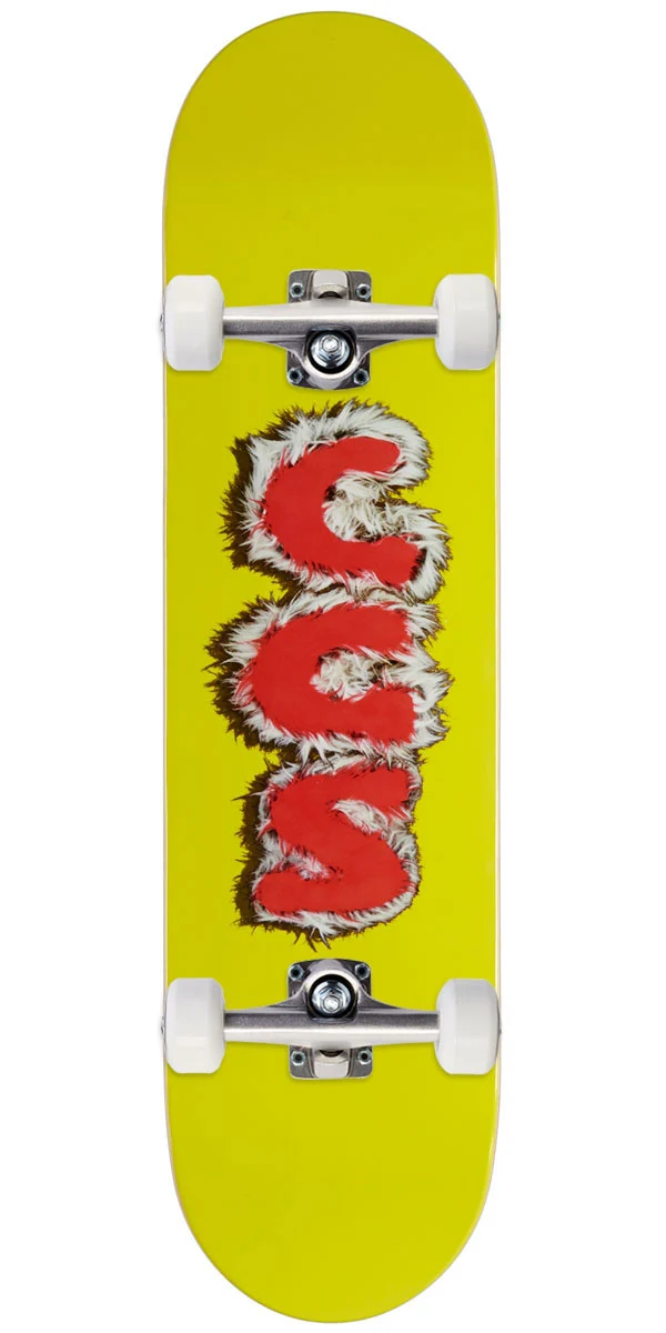 CCS Furry Letters Skateboard Complete - Yellow - 8.00"