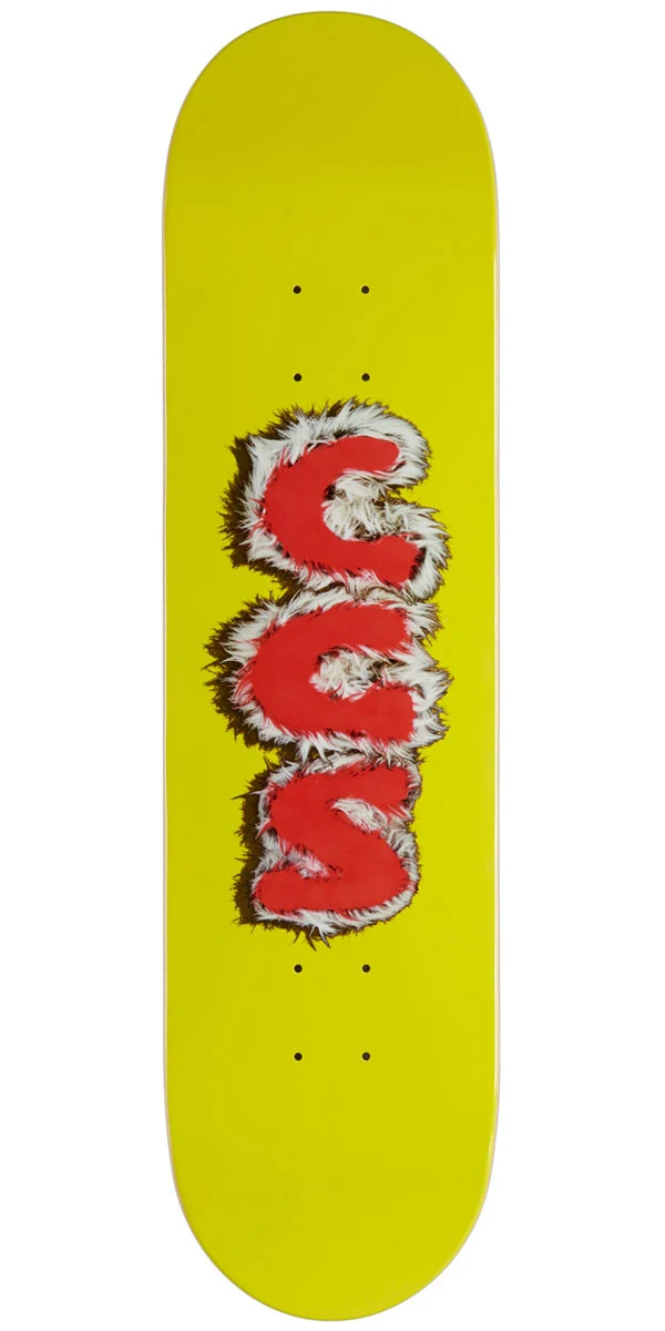CCS Furry Letters Skateboard Deck - Yellow - 8.375"