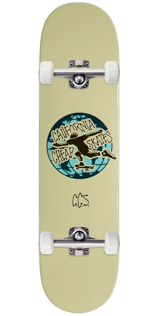 CCS Globe Skateboard Complete - Cream