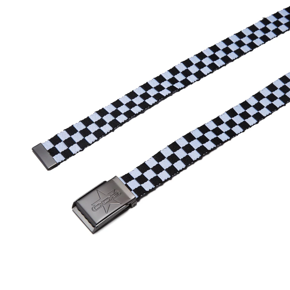 CCS Gunmetal 97 Star Web Belt - Checkerboard - Image 2