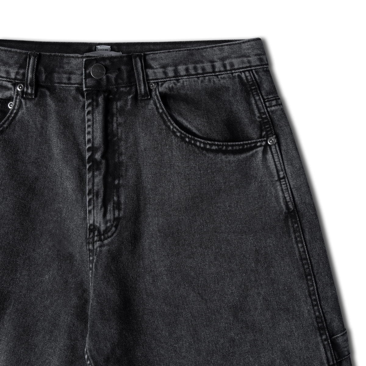 CCS Hammer Loop Jean Shorts - Acid Wash Black - Image 3
